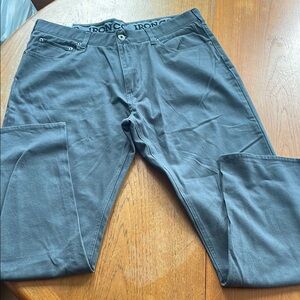 Gray Chinos with Relaxed Straight-Leg Cut